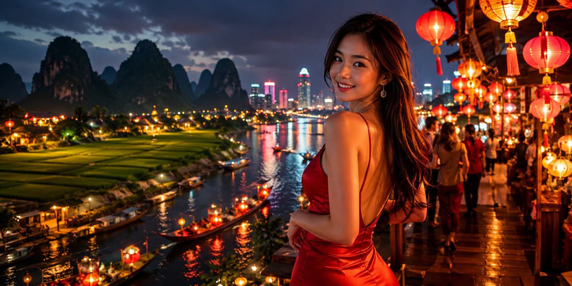 Không khí sôi động tại chợ đêm Sài Gòn, người dùng theo dõi kết quả cá cược thể thao trên điện thoại