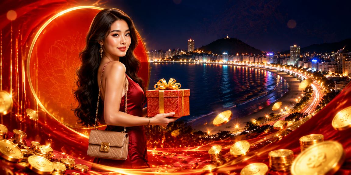 Bờ biển Vũng Tàu với người dùng thư giãn và kiểm tra giao dịch giải trí trực tuyến trên điện thoại
